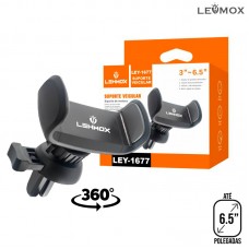 Suporte Celular Veicular LEY-1677 Lehmox - Preto